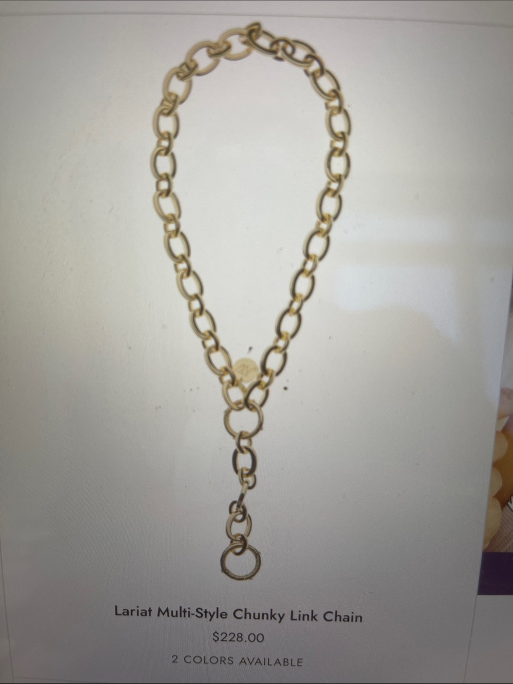 Lariat Multi-Style Chunky Link Chain - Gold